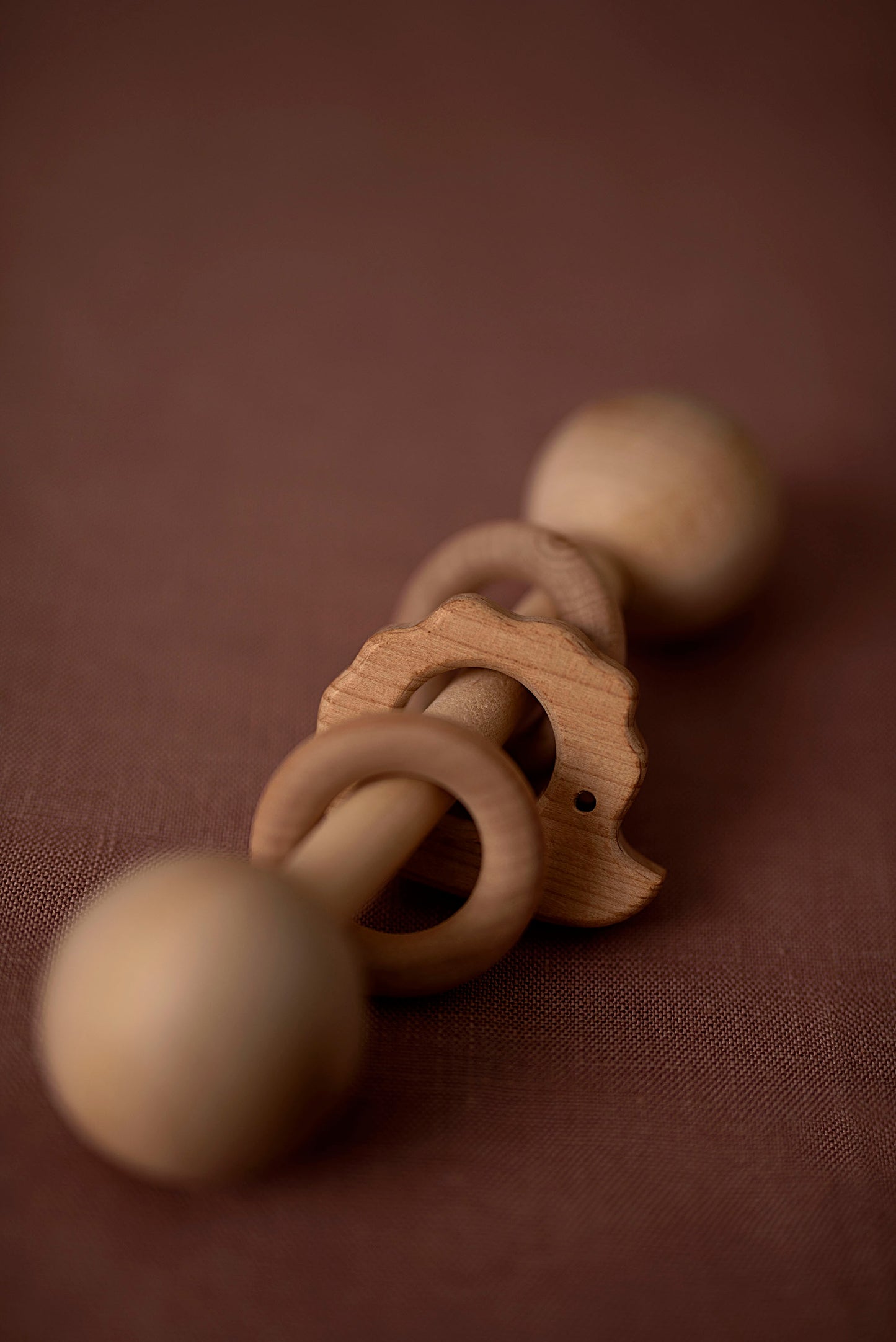 Kendall | Personalized Wooden Rattle
